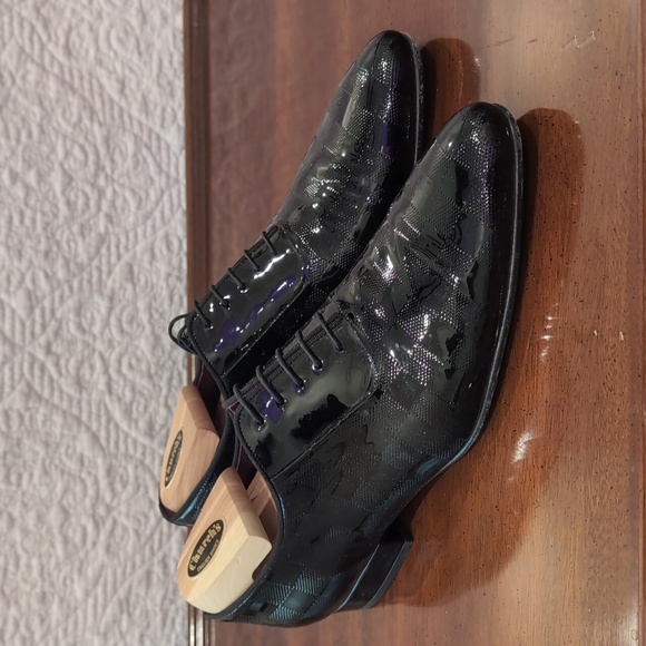 Prada Patent Leather Oxford Shoes Black - Size US 9 - Picture 5 of 7